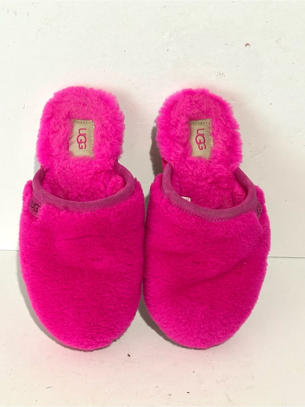 UGG Fluffette Women's Size 8 Cosy Slippers Rock Rose Pink Plush Soft - Picture 7 of 10